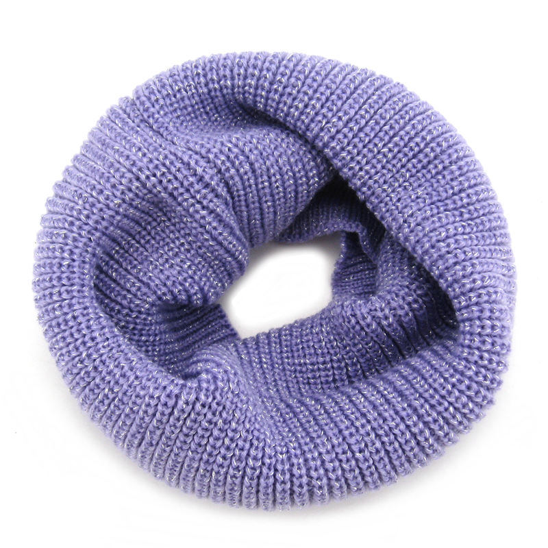 BSCI Audit Polyester Winter Warm Windproof Knit Elastic Kids Snood Scarf