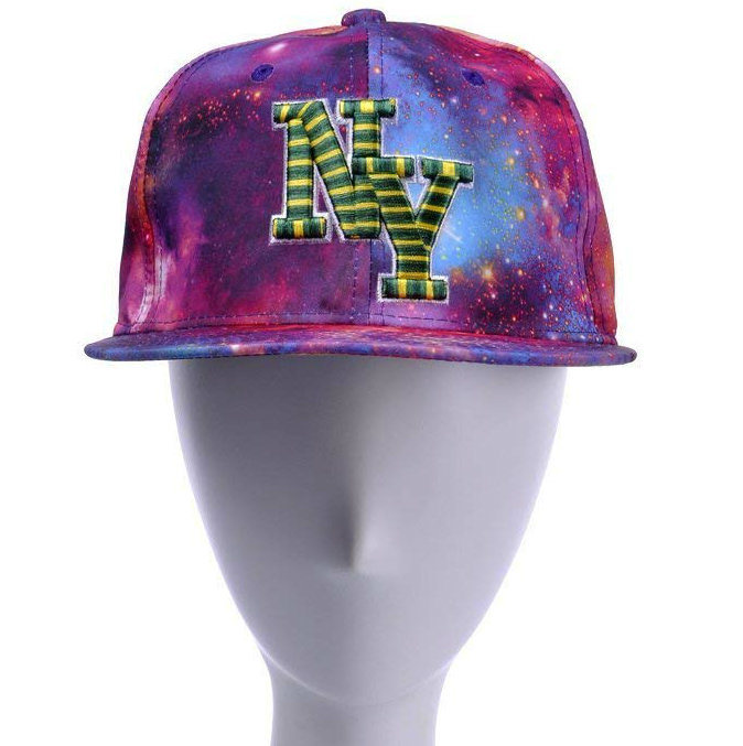 100% Polyester Sublimation Printing Style Ny Fashion Embroidered Visor Snapback Cap