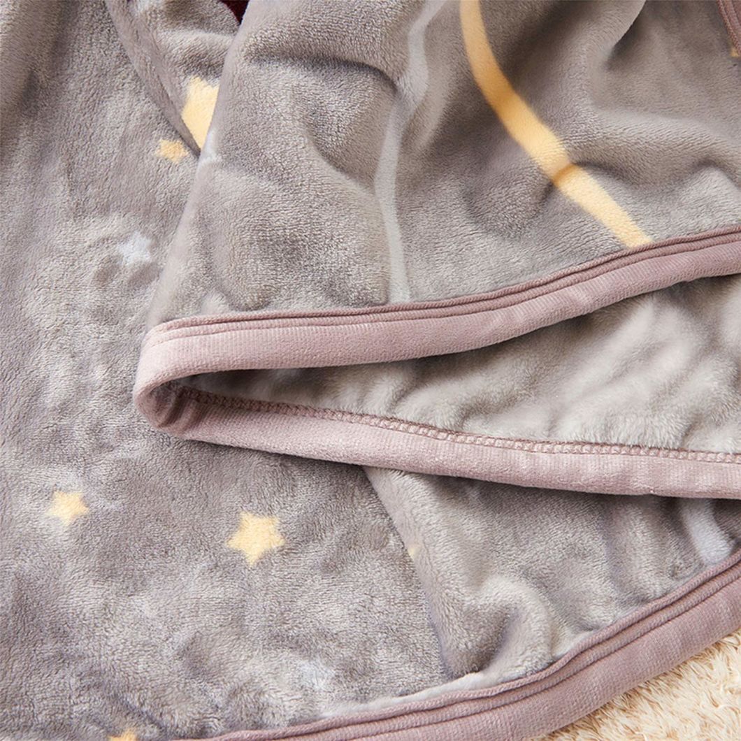 Sedex Audit Bright Star Pattern Flame Retardant Fleece Blanket