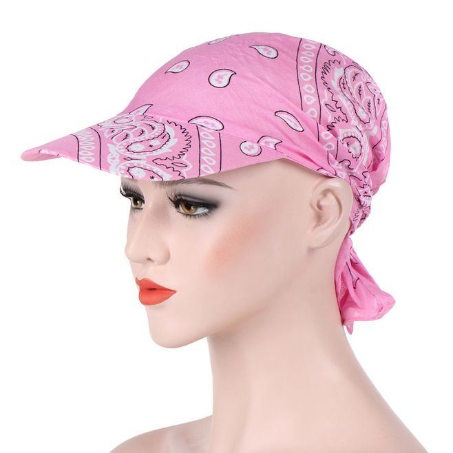 Wholesale 100% Polyester Lady Women Custom Sport Bandana Cap