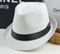 Custom Straw Paper Basic Fedora Hat Summer Beach Hat