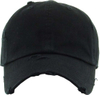 Man Women Adjustable Polo Trucker Washed Distressed Plain Dad Hat