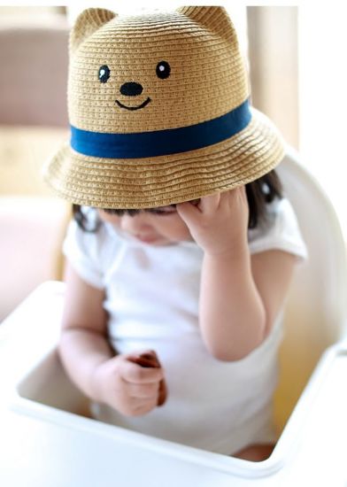 Sedex Audit Adjustable Sun Bucket Summer Hat Kids Straw Hat