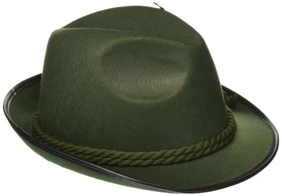 Sedex Audit 100% Polyester Unisex Oktoberfest Cap German Hat with Feather Attached at One Side