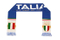 BSCI Audit Acrylic Italy Italia Soccer Double-Sided Fan Football Knit Scarf