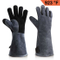 Custom Heat Resistant Leather Welding Gloves with Long Sleeve and Insulated Cotton Lining