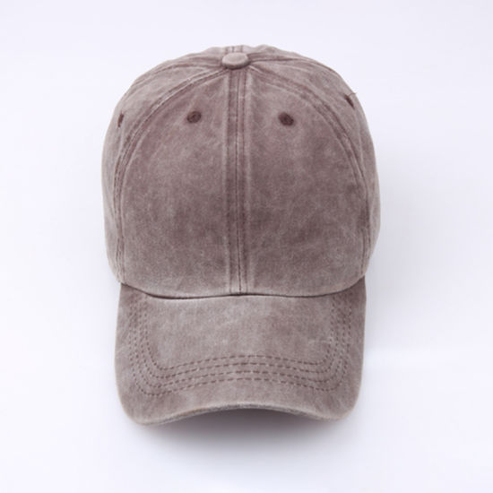 BSCI Audit Adjustable Plain Distressed Dyed Washed Cotton Baseball Cap