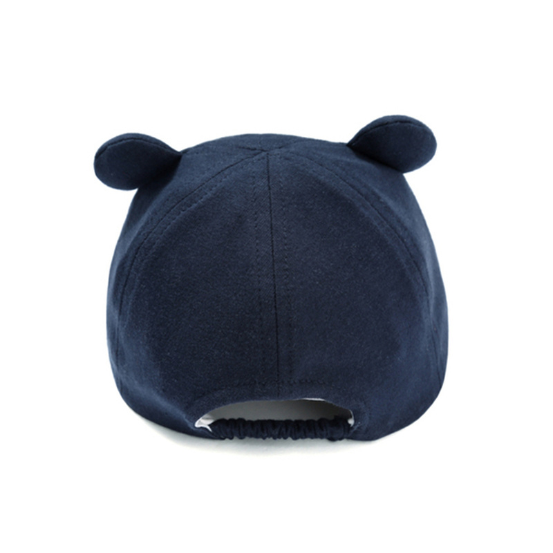 Sedex Audit Cartoon Bear Embroidery Cute Cotton Baby Boys Girls Summer Sun Hat