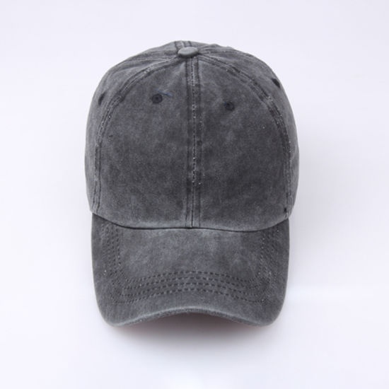 BSCI Audit 100% Cotton Plain Distressed Dyed Washed Baseball Cap
