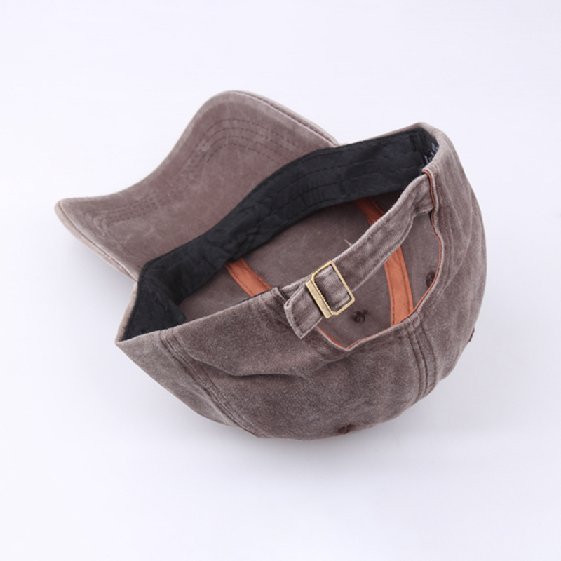 BSCI Audit Adjustable Plain Distressed Dyed Washed Cotton Baseball Cap