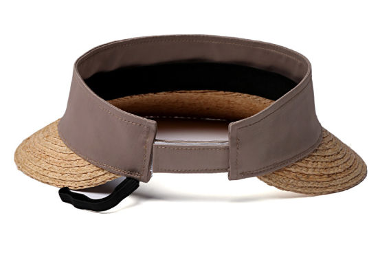 Wide Brim Simplicity Women′s 100% Paper Summer Breathable Straw Visor Hat