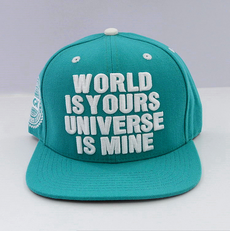 100% Cotton Adjustable Fashion 3D Embroidery Custom Snapback Caps