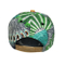 Custom New Sublimation Printing Wall Pattern Gorras Snapback with Hemp Flat Brim