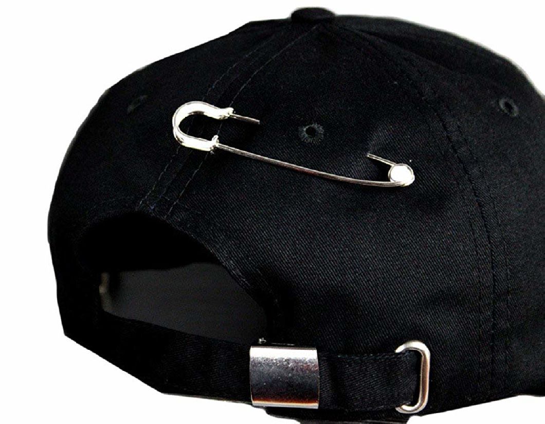 Unisex Adjustable Silver Ring Piercing Rock Cotton Korean Baseball Cap
