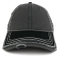 Custom Unisex Adjustable Black Distressed Cotton Baseball Type Washed Cap