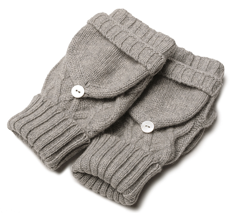 Custom Cotton Knit Soft Winter Beanie Hat Scarf Glove Set