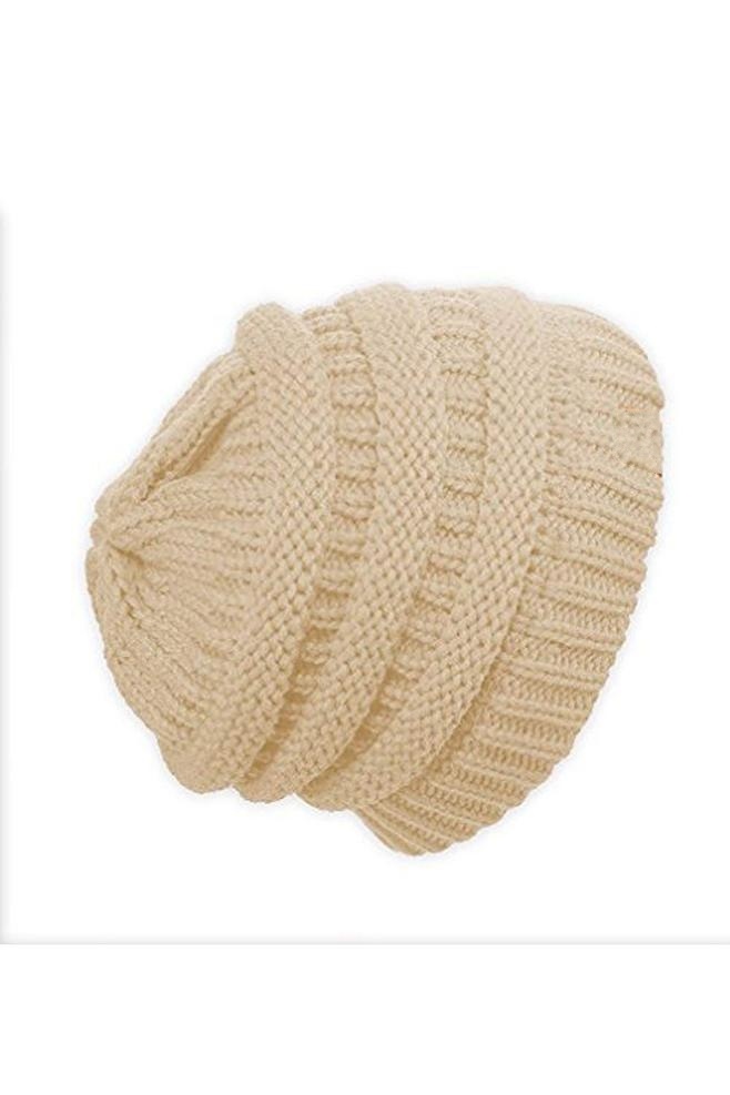 100% Acrylic Custom Striped Unisex Soft Beanie Knitted Crocheted Hat