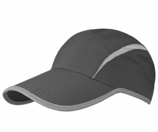 Mesh Running Reflective Brim Edge Folding Hat with Water Repellency