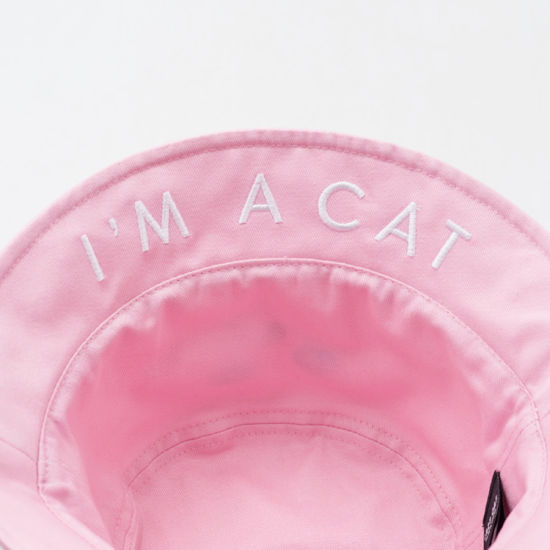 Foldable Summer Cartoon Bucket Reversible Embroidery Hat for Children