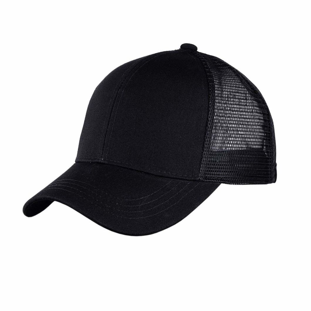 Sedex Audit Unisex Adjustable Messy Buns Mesh Hat Trucker Baseball Cap Ponytail