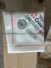 OEM Wholesale USA Square 100% Organic Cotton America Army White Color Bandana