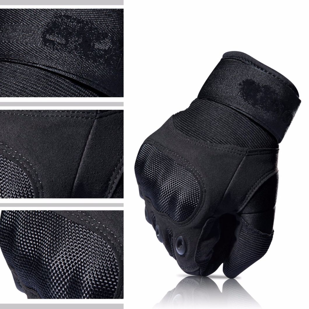 Adjustable Breathable Tactical Gloves Rubber Hard Knuckle Military Gloves
