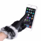 Custom PU Leather Touchscreen Windproof Waterproof Women Rabbit Fur Gloves