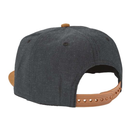 BSCI Audit Adjustable Cotton & Denim Leather Patch Snapback Cap