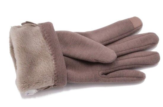Touchscreen Fleece Windproof Winter Warm Wear Fashion Gloves with Button