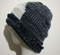 Over Sized Baggy Knit Soft Acrylic Chunky Stylish Striped Winter Beanie Hat