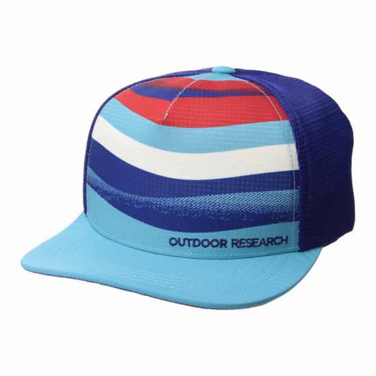Lightweight Cotton Trucker Style 5-Panel Fat Bill Hat with Mesh
