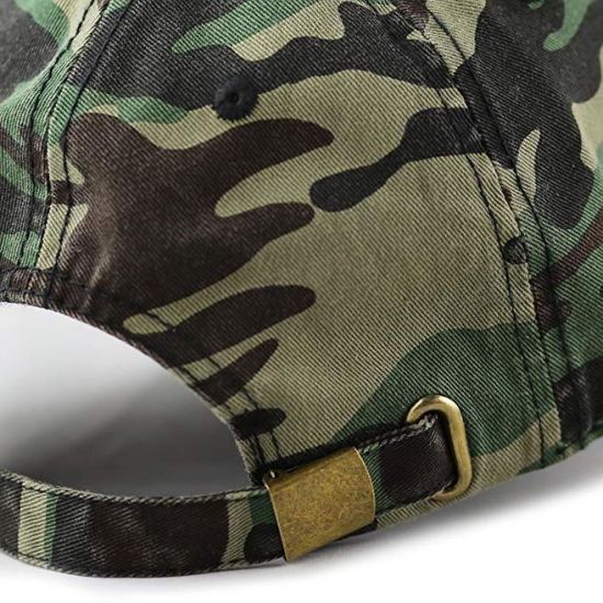 100% Cotton Custom Unisex Curved Brim Camo Army Baseball Hat Camouflage