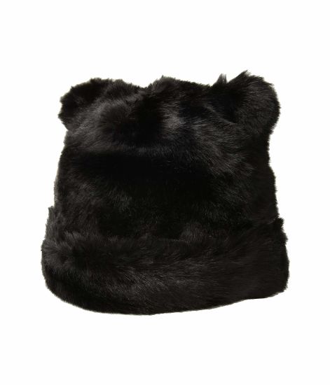 Adjustable Side Strings Faux Fur POM Beanie Mink Fur Hat