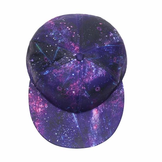 Custom Adjustable Unisex Snapback Galaxy Baseball Cheap Cap Printing