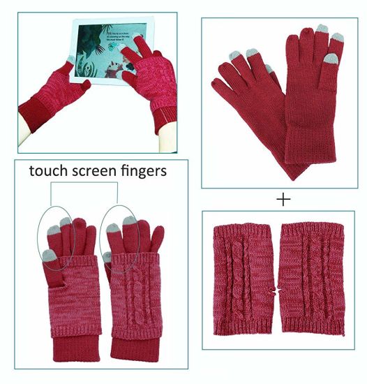 Sedex Audit 100% Acrylic Winter Fashion Warm Soft Cable Knit Hat Glove Scarf Set