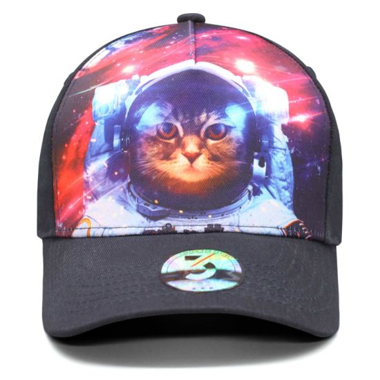 100% Polyester Printed Adjustable Breathable Baseball Cap Hats