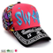 Wholesale 6-Panel Red Stylish 3D Embroidery Baseball Cap