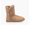 New Arrival Fashion Style Warm Decorative Buttons Women Fur Boots for Winter