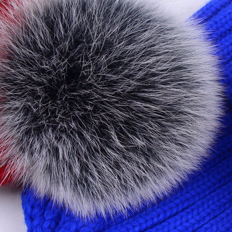 100% Acrylic Custom Blank Winter Warm Beanie Knitted Bobble Hat