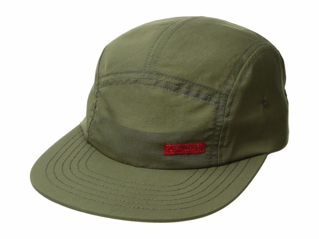 100% Nylon Adjustable Flat Brim 5-Panel Unstructured Camp Hat