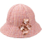 Wholesale Custom Wool Striped Baby Girls Hat with Flower Detailing