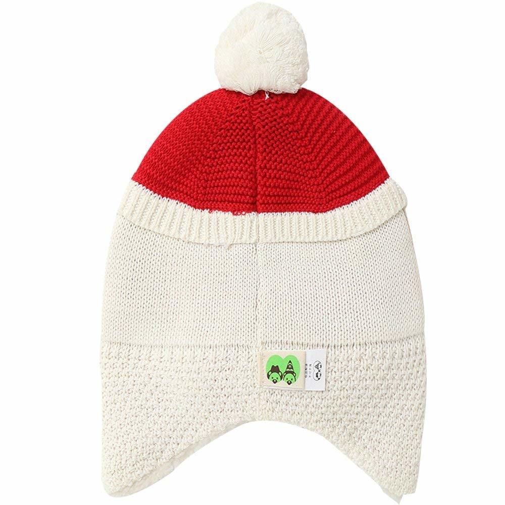100% Cotton Winter Warm Toddler Beanie Knitted Christmas Baby Hat