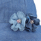 100% Cotton Custom Jean Bucket Girls′ Hat with Flower Detailing