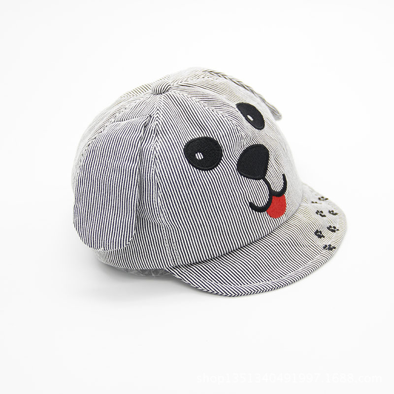 Custom Cartoon Animal Cotton Embroidered Funny Sun Kids Snapback Cap