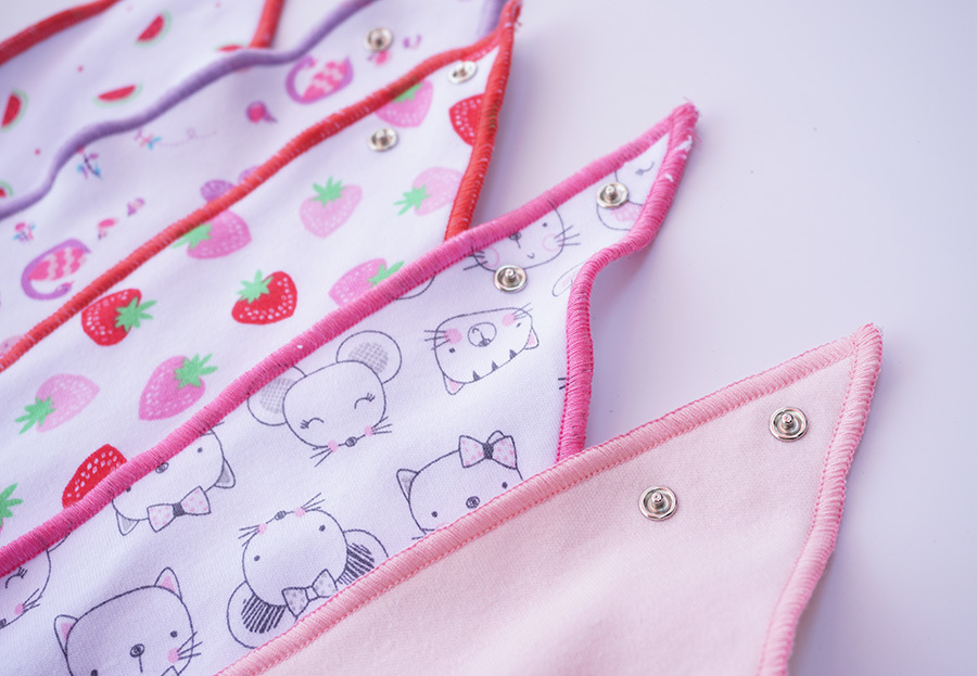 Custom Triangle Cotton Muslin Wholesale Print Organic Disposable Baby Bibs