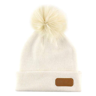Children Winter Warm Beanie Knitted POM POM Baby Fur Hat