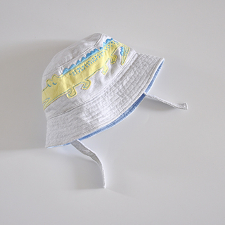 Denim Custom Short Brim Folding Cotton Roll up Customized Logo White Baby Bucket Hat