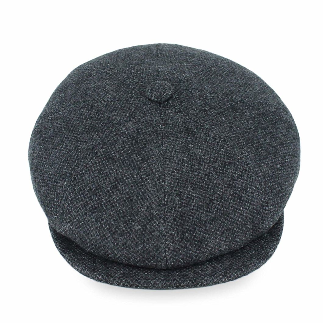 BSCI Audit Wholesale Warm Newsboy Cap Style Beret Wool Flat Girls Winter Cap