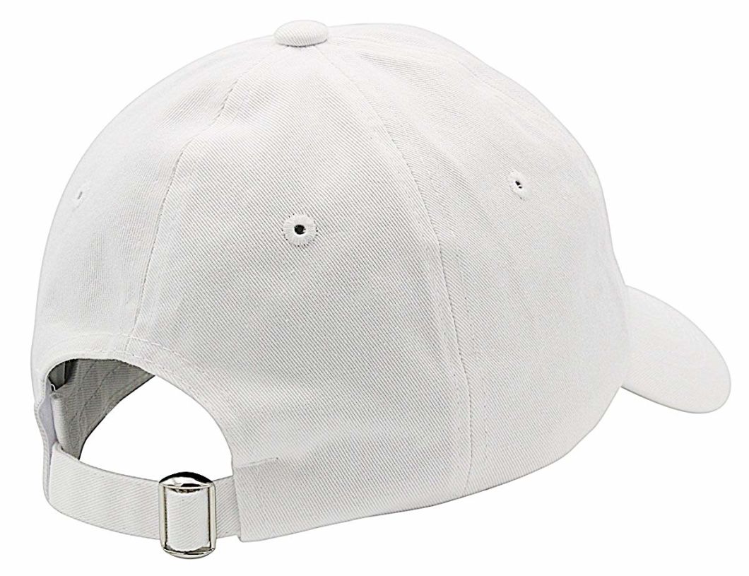 Wholesale Classic Cotton Plain Adjustable Blank Cap White for Man Women