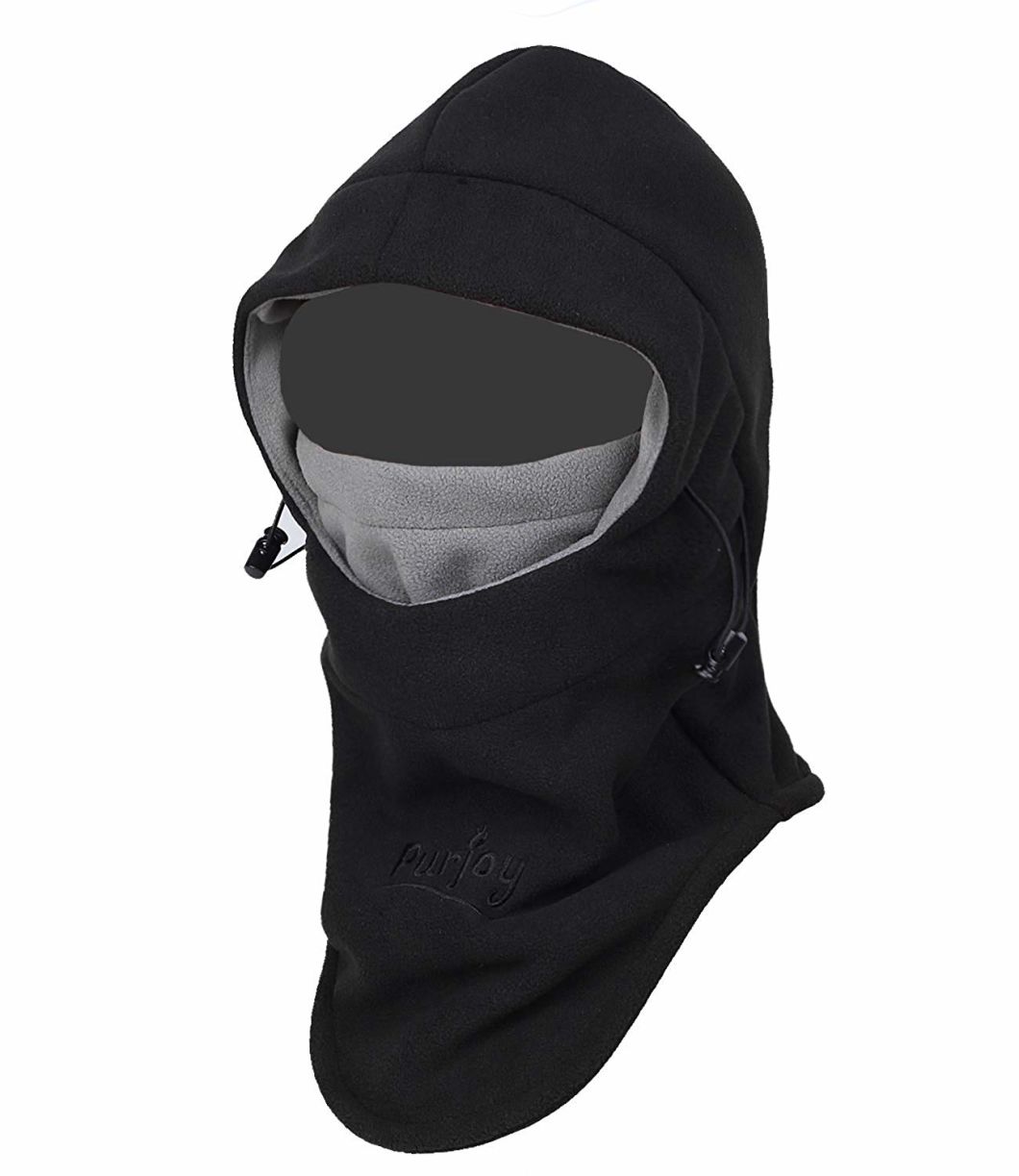 BSCI Audit 1005 Polyester Fleece Ski Bike Sport Mask Face Cap with Elastic Brim